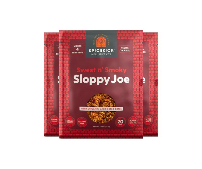 Spicekick Sloppy Joe Seasoning (4 pack) | Gluten Free Sloppy Joe Mix, Paleo Sloppy Joe
