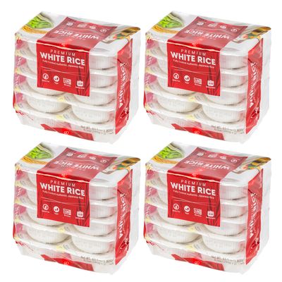 IRIS USA Cooked and Microwavable Japanese Rice (40 Pack), Instant White Rice, Microwave for 80 seconds, Sticky Gluten Free Vegan, Cooked Arroz, Perfect with Japanese Food
