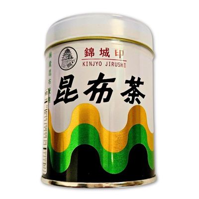 UMAYA - Kinjyo Jirushi Kombu-Cha - Authentic Japanese Powdered Seaweed Tea - Savory Kelp Green Tea Drink Mix - Versatile Powder Adds Umami-Rich Flavor To Food - 2.4oz (70g)