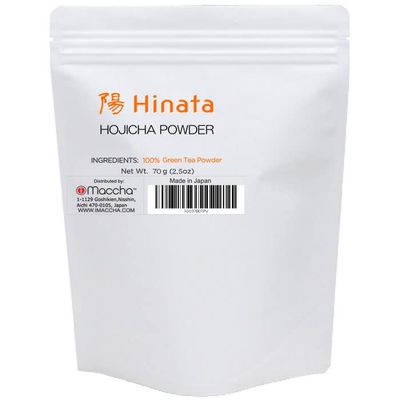 iMaccha - Japanese Hojicha Latte Powder (2.5oz) - First Harvest Roasted Matcha for Cooking - HINATA