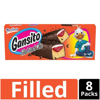 Marinela Gansito Strawberry and Crme Filled Snack Cakes | 1 pack (8 count)