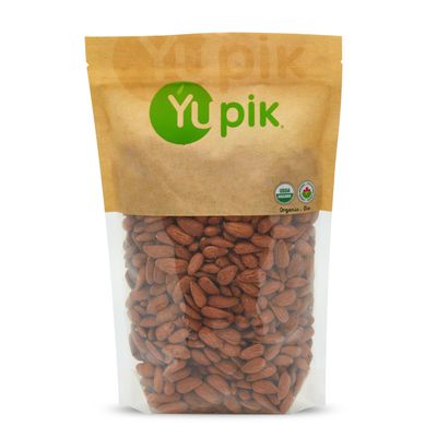 Yupik Organic Raw European Almonds, 2.2 lb, Non-Gmo, Vegan, Gluten-Free, Good Source Of Protein, Fiber, Iron &amp; Calcium, Low In Carb, Pack of 1