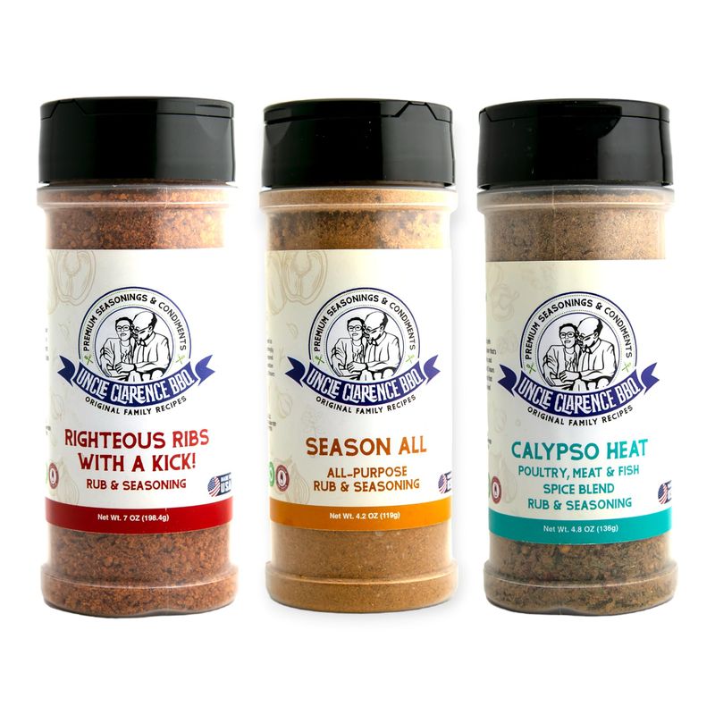 Uncle Clarence BBQ Flavors Rub Spice Set 119g