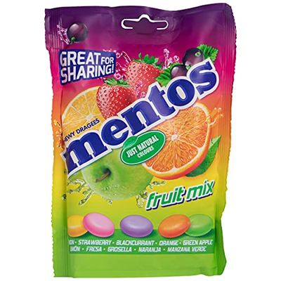 Original Mentos Fruit Mix Chewy Candy Dragees Imported From The UK England The Best Of British Candy