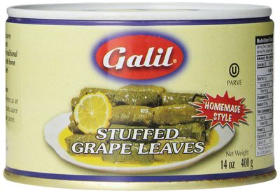 Galil Stuffed Grape Leaves Non-GMO, 14-Ounce Cans (Pack of 12)