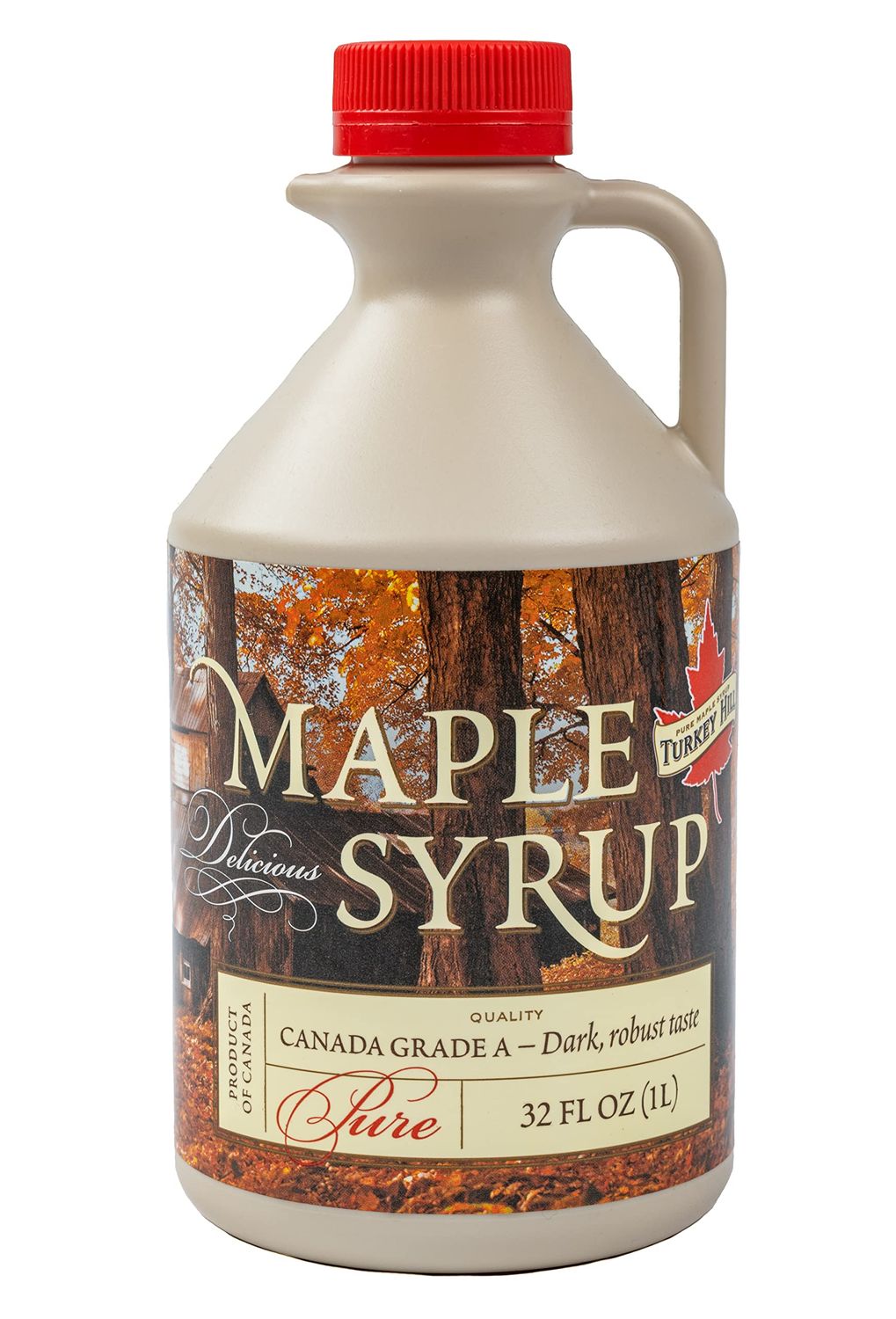 Turkey Hill Sugarbush 100% Pure Canadian Premium Grade A Dark Robust Maple Syrup, 33.8 Fl Oz