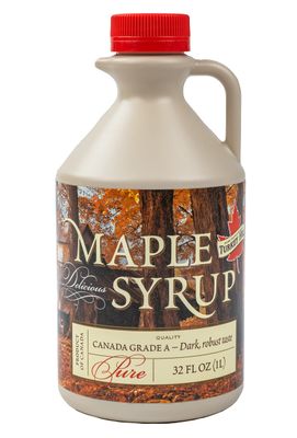 Turkey Hill Sugarbush 100% Pure Canadian Premium Grade A Dark Robust Maple Syrup, 33.8 Fl Oz