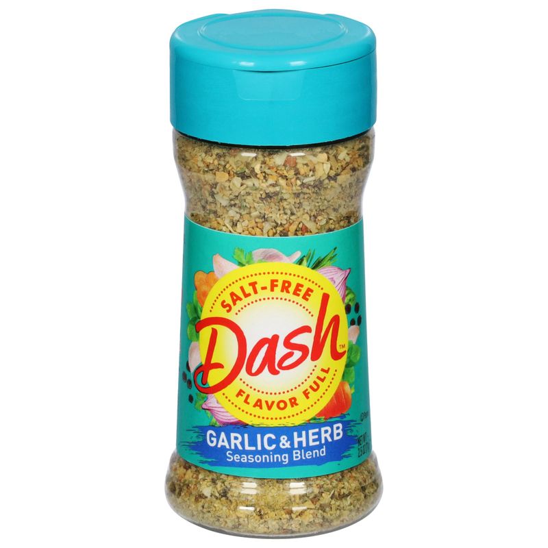 Dash Salt-Free Seasoning Blend, Garlic &amp; Herb, 2.5 Ounce