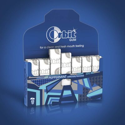 ORBIT Peppermint Sugarfree Chewing Gum, 3 Packs of 14-Pieces (42 Total Pieces)