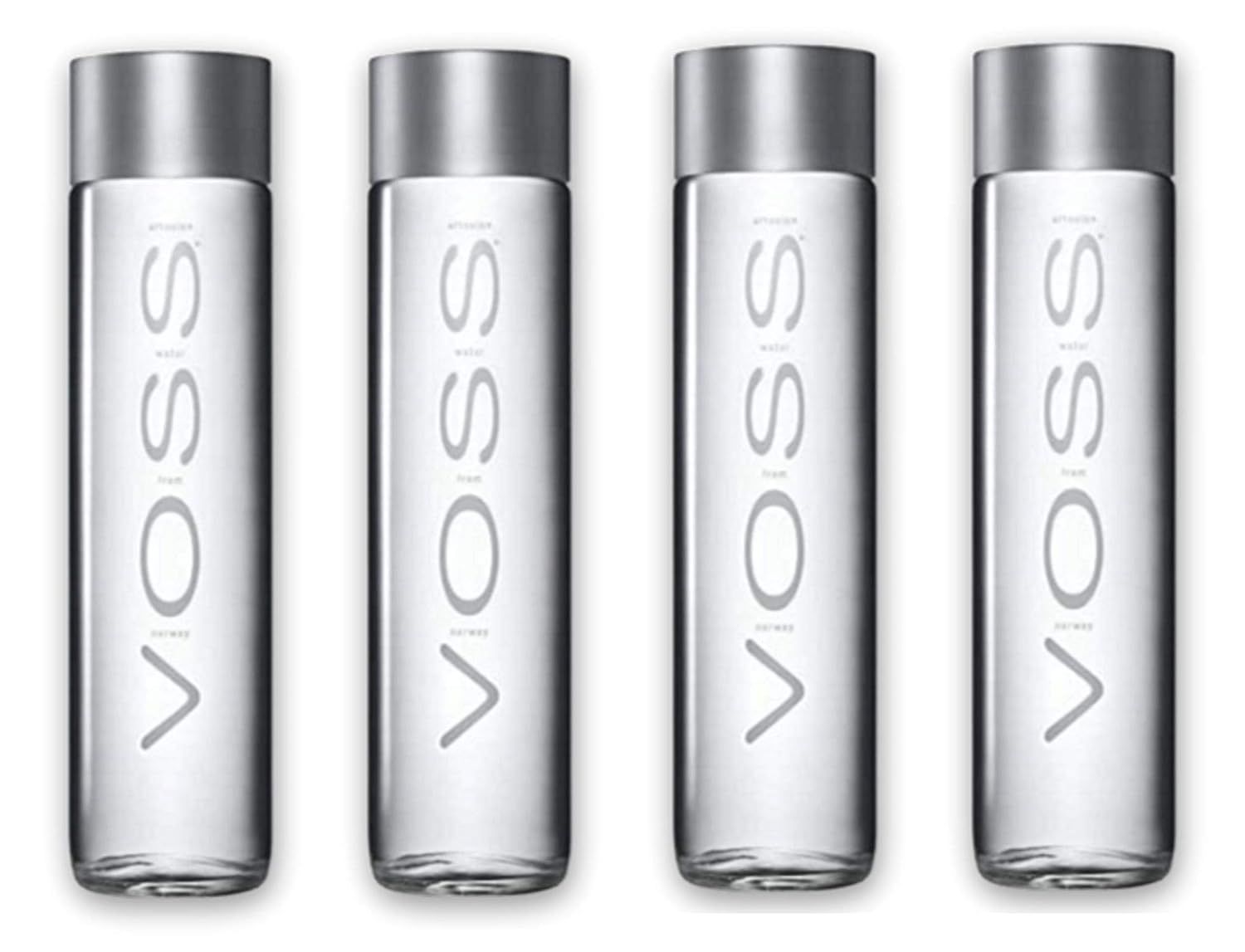 Voss Artesian Still Water 12.7 fl oz 375 mL [4-Pack] in Glass Bottles - Refreshing and Tasty - Healthiest Water with Energy Sustaining Aquamin - Also A Sensory Bottle - Environmentally Friendly