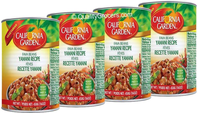 California Garden Fava Beans Yamani Recipe 450g (4 cans)