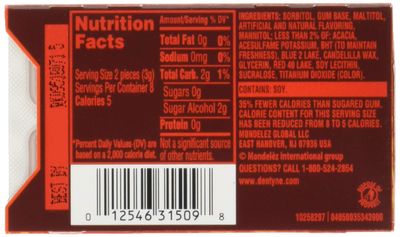 Dentyne Fire Spicy Cinnamon Sugar-Free Gum, 12 Pack