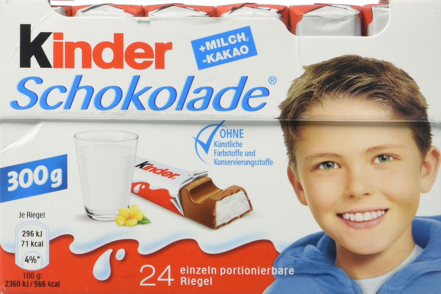 Ferrero Kinder Chocolate, 24 pieces,0.3 kilograms
