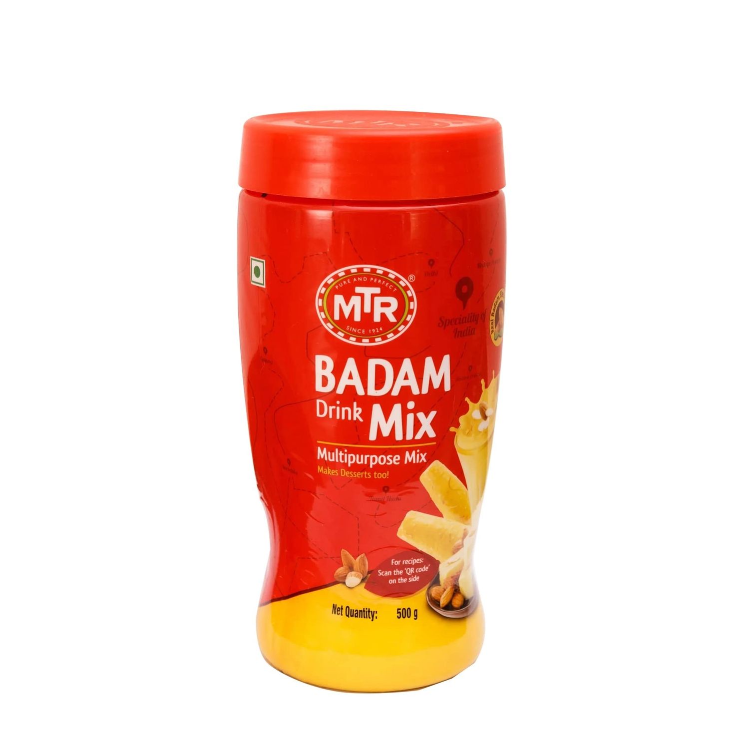 MTR Instant Badam Drink Mix Pet Jar, 500g