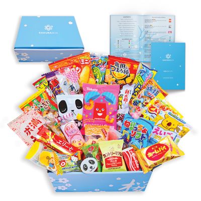 Sakura Box Japanese Candy &amp; Snacks 40 Piece Dagashi Set (Box)