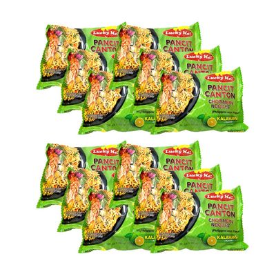 Lucky Me Pancit Canton 20 Pack Kalamansi Citrus Flavor (Instant Chow Mein)