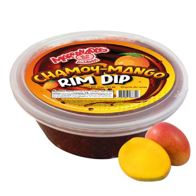 Marranadas Enchilados Chamoy Rim Dip, Chamoy sauce, Mexican Candy, Sweet and Spicy Cup Dressing for Drinks, Margaritas, Micheladas, Dulces Mexicanos 11OZ (Mango-Chamoy)