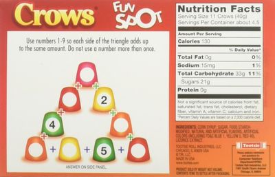 Crows Licorice Flavored Gumdrops (Pack of 3) 6.5 oz Theater Boxes