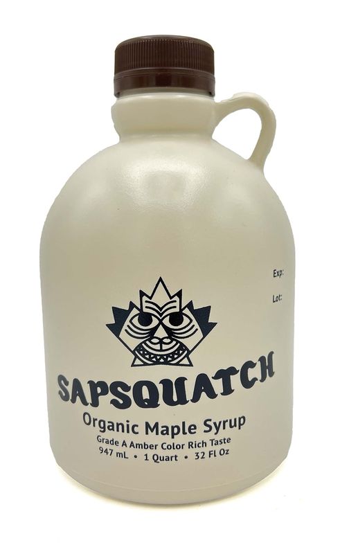 Sapsquatch Organic Maple Syrup - Quart - Grade-A Amber Rich