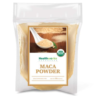 Healthworks Maca Powder Raw (32 Ounces / 2 Pounds) | Certified Organic Flour Use | Keto, Vegan &amp; Non-GMO | Premium Peruvian Origin | Breakfast, Smoothies, Baking &amp; Coffee