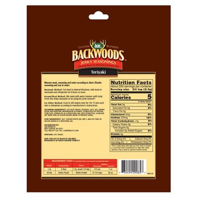 LEM Backwoods Teriyaki Seasoning with Cure Packet ,1 oz.