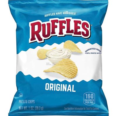 Ruffles Original Potato Chips, 1oz, 10 Count