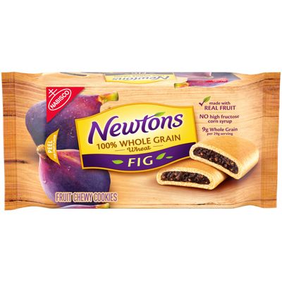Newtons 100% Whole Grain Wheat Soft &amp; Fruit Chewy Fig Cookies, (Fig Bars), 10 oz Pack