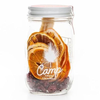 Camp Craft Cocktail Mix - Brunch Punch | Premium Drink Mixer Infusion Kit with Dehydrated Fruit, Herbs and Vegan Sugar | 16 oz Glass Jar Mixer for Cocktails, Margaritas, and Mocktails - Serves 8