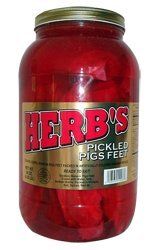 Herb&#39;s Pickled Pigs Feet 68oz (4.25lb)