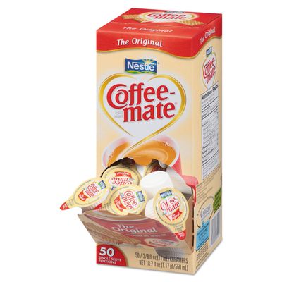 Coffee-mate 35110BX Original Creamer, 0.375oz, 50/Box
