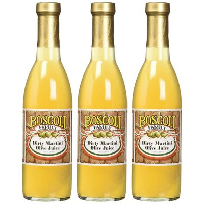 Boscoli Dirty Martini Olive Juice 12.7 ounces (Pack of 3)