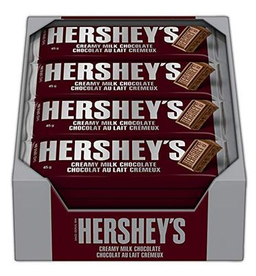 HERSHEY&#39;S Chocolate Candy Bars, 36 Count, 1.72 kilograms