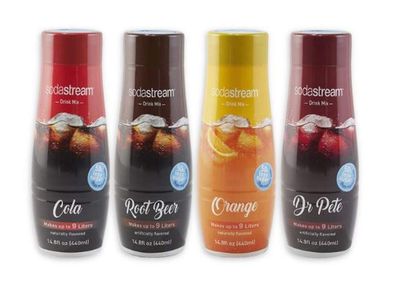 Sodastream Flavor Drink Mix Variety Set! No High-Fructose Corn Syrup, Alcohol Free &amp; 0 Calories! Enhance The Taste Of Your Ordinary Water! Choose From Mix, Diet, Classics or Mocktails! (Classics)