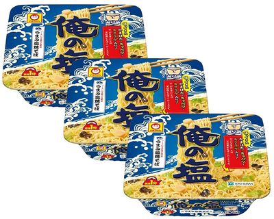 TOYO SUISAN Ore no Sio Yakisoba Japanese Style Instant Fried Noodles Seafood Salt Flavor 3 With MAIKO sticker Pio big bazar