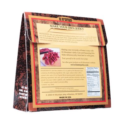 Hi Mountain Jerky Seasoning and Cure Kit | ORIGINAL BLEND | Make Savory Beef Jerky at Home | Great for Beef, Deer, Elk, & Venison | Mix will Season up to 15lbs. of Meat (1 Box)