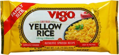 Vigo Authentic Saffron Yellow Rice, Low Fat, 16oz (Yellow Rice, 16 Ounce (Pack of 12))