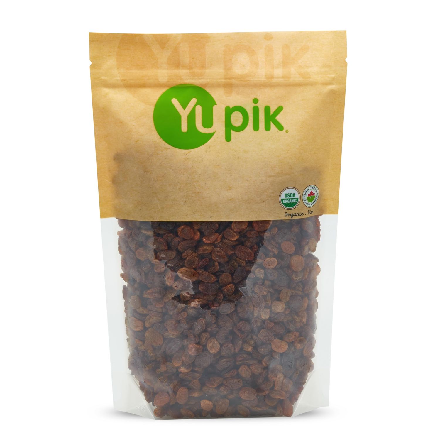 Yupik Organic Sultana Raisins, 2.2 lb, Gluten-Free, Kosher, Non-GMO, Vegan, Whole Dried Fruits, Naturally Sweet, No Added Sugar, Seedless, Healthy Snacks, Fruity Topping &amp; Inclusion, Ideal for Baking