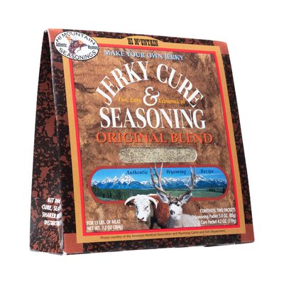 Hi Mountain Jerky Seasoning and Cure Kit | ORIGINAL BLEND | Make Savory Beef Jerky at Home | Great for Beef, Deer, Elk, &amp; Venison | Mix will Season up to 15lbs. of Meat (1 Box)