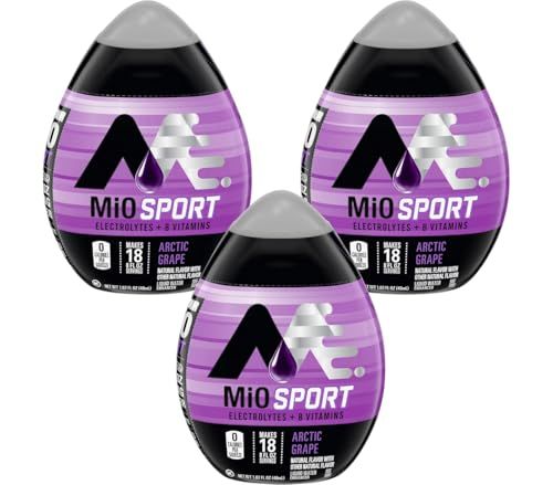 Mio Sport Liquid Water Enhancer, Arctic Grape, 1.62 Fluid Ounce (Pack of 3)