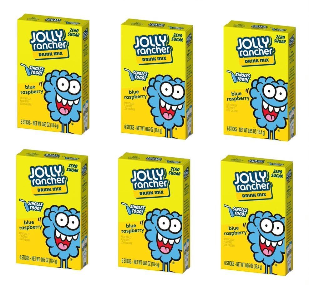 SINGLES TO GO! Jolly Rancher Singles To Go 6 Pack (Blue Raspberry)