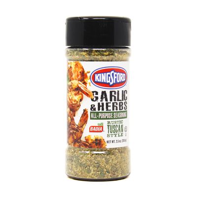 Kingsford Badia Garlic &amp; Herbs All-Purpose Seasoning 2.5 oz (Pack of 1)