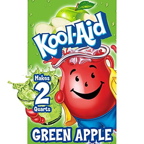 Kool-Aid Unsweetened Caffeine Free Green Apple Zero Calories Powdered Drink Mix Pitcher Packets , 48 count ( Pack of 4 )