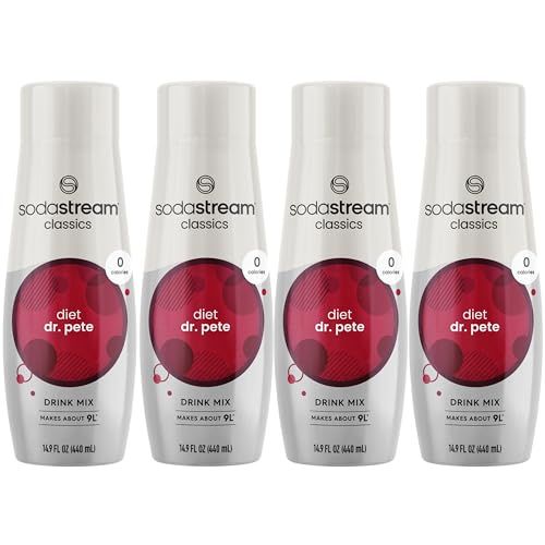 SodaStream Diet Dr Pete, 14.8 Fl Oz (Pack of 4)