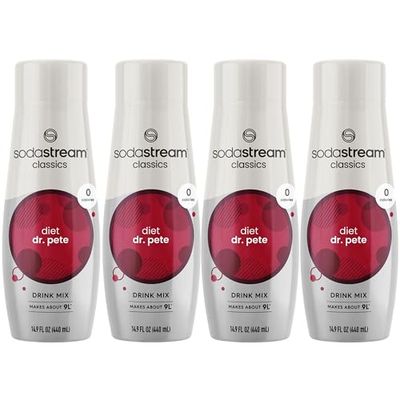 SodaStream Diet Dr Pete, 14.8 Fl Oz (Pack of 4)