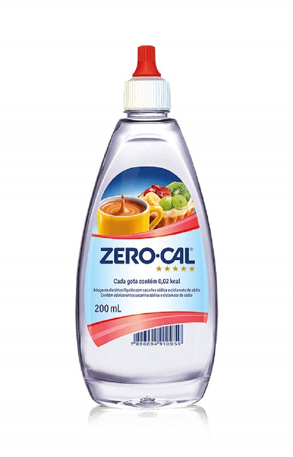Zero Cal Sweetener Drops 6.6oz - Zero Cal Adoante Diettico Liquido 200ml, 6.76 Fl Oz (Pack of 1)