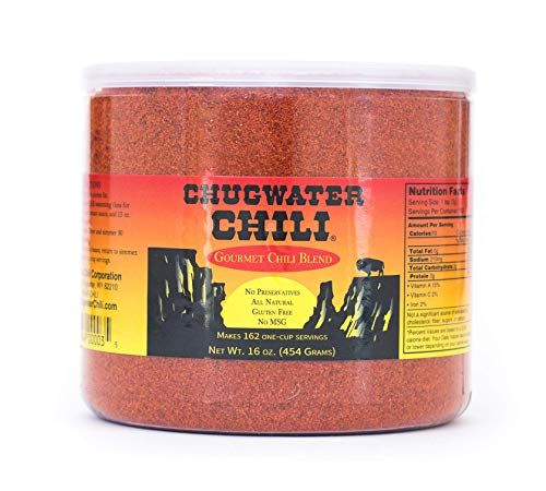 Chugwater Chili | Gourmet Chili Seasoning Mix &amp; Taco Seasoning | 16oz Tub | Wyoming State Championship Chili Recipe | Secret Blend 12 Spices | All Natural, Gluten Free, No MSG &amp; No Preservatives.