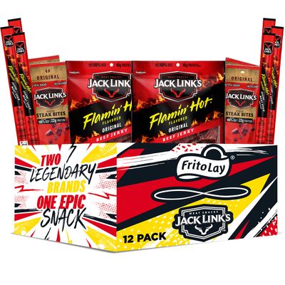 Frito Lay Jack Link&#39;s Meat Stick Flamin&#39; Hot (Pack of 20)