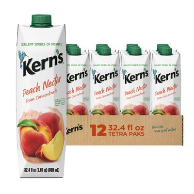 Kern&#39;s Peach Nectar 32.4 Fl oz (12-Pack)