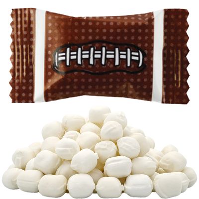 The Dreidel Company Sports Buttermints, Mint Candies, After Dinner Mints, Butter Mint Candy, Fat-Free, Kosher Certified, Individually Wrapped (Football) (110 Pieces)