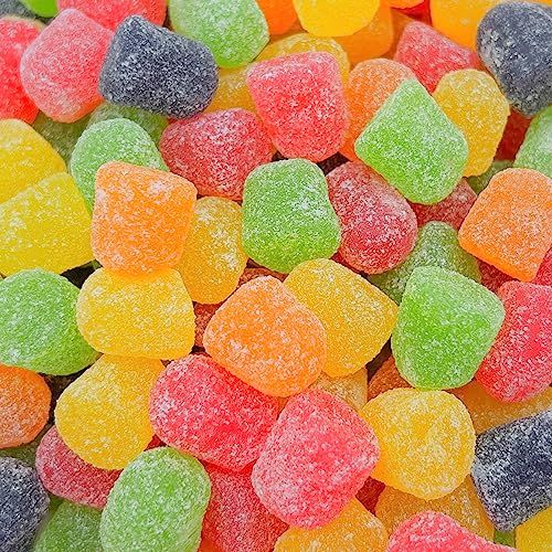 Christmas Gum Drops Candy, Assorted Fruit Flavored Old Fashioned Jellies (3 Pound Bag)